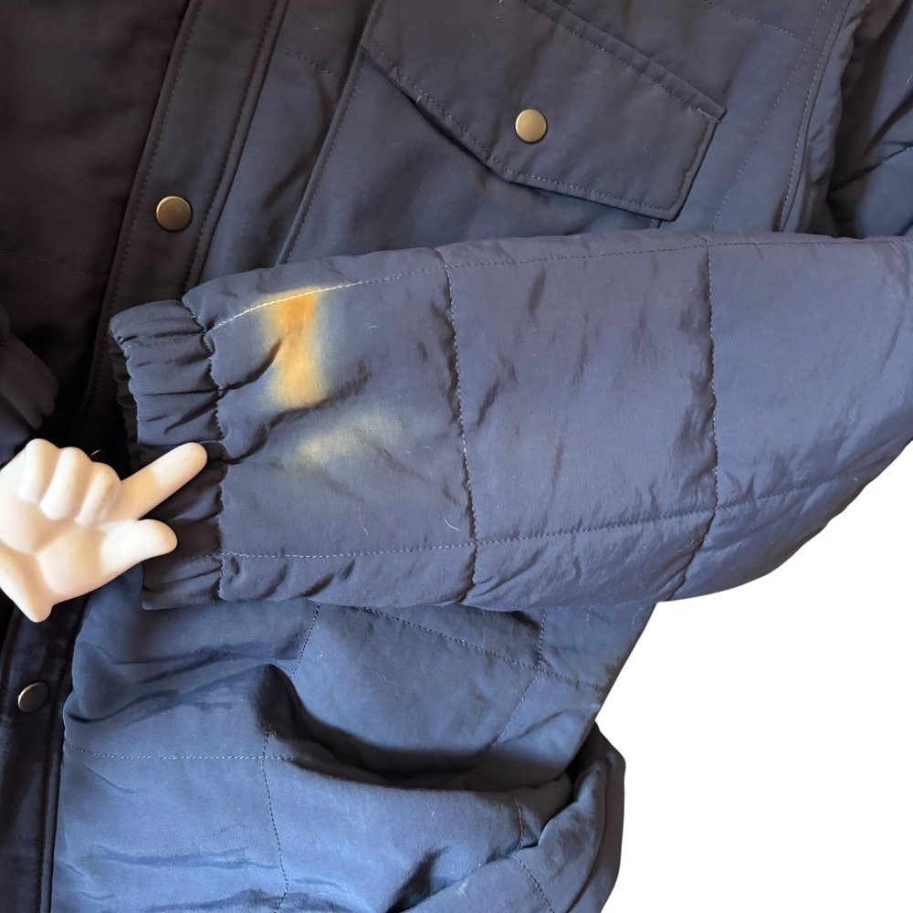 Patagonia Islay Quilted Jacket Mens L Sherpa Lined Corduroy Collar Isthmus Read - Picture 3 of 9